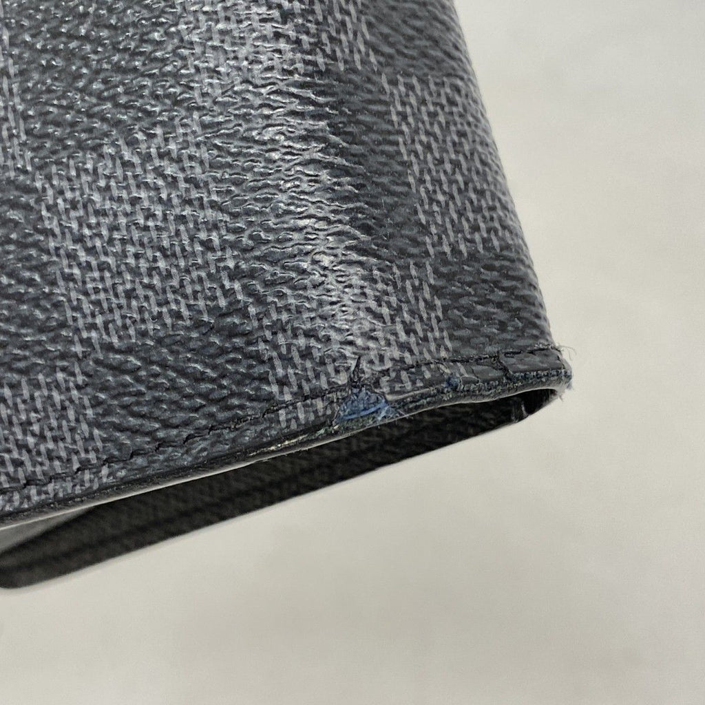 Louis Vuitton Wallet Damier Graphite Portefeuille Brazza Black — view 5