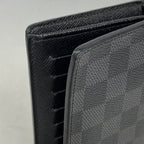 Louis Vuitton Wallet Damier Graphite Portefeuille Brazza Black — view 6