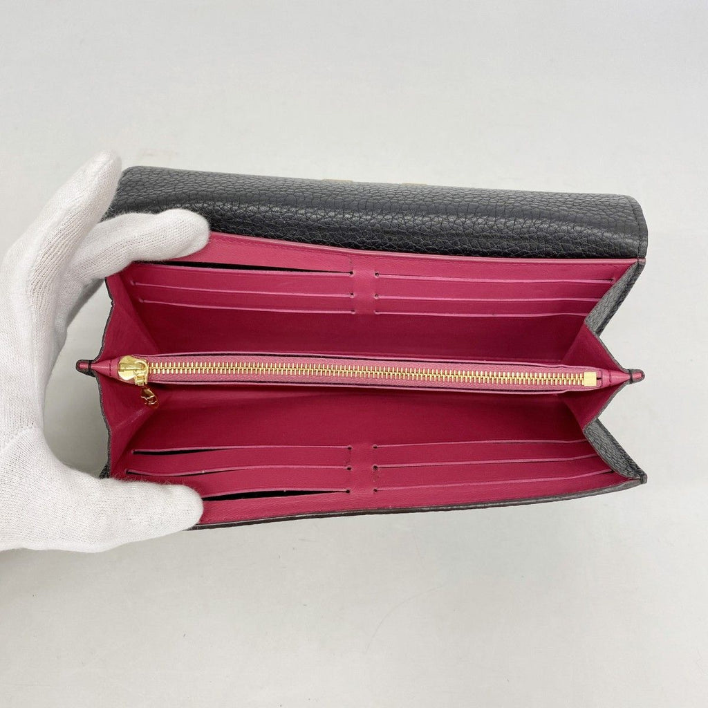 Louis Vuitton Wallet Taurillon Portefeuille Capucines Noir — view 3