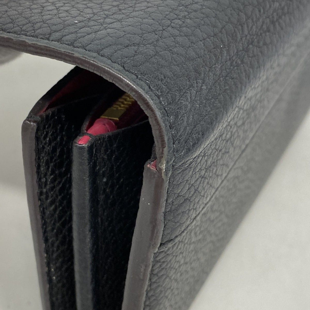 Louis Vuitton Wallet Taurillon Portefeuille Capucines Noir — view 6