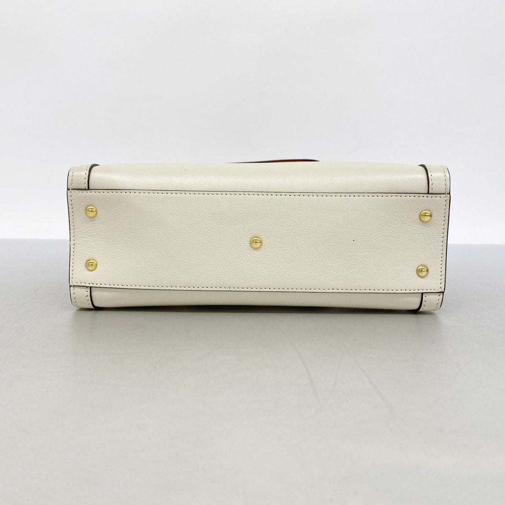 Gucci Handbag Bamboo Diana Leather Ivory Gold 2-Way — view 3