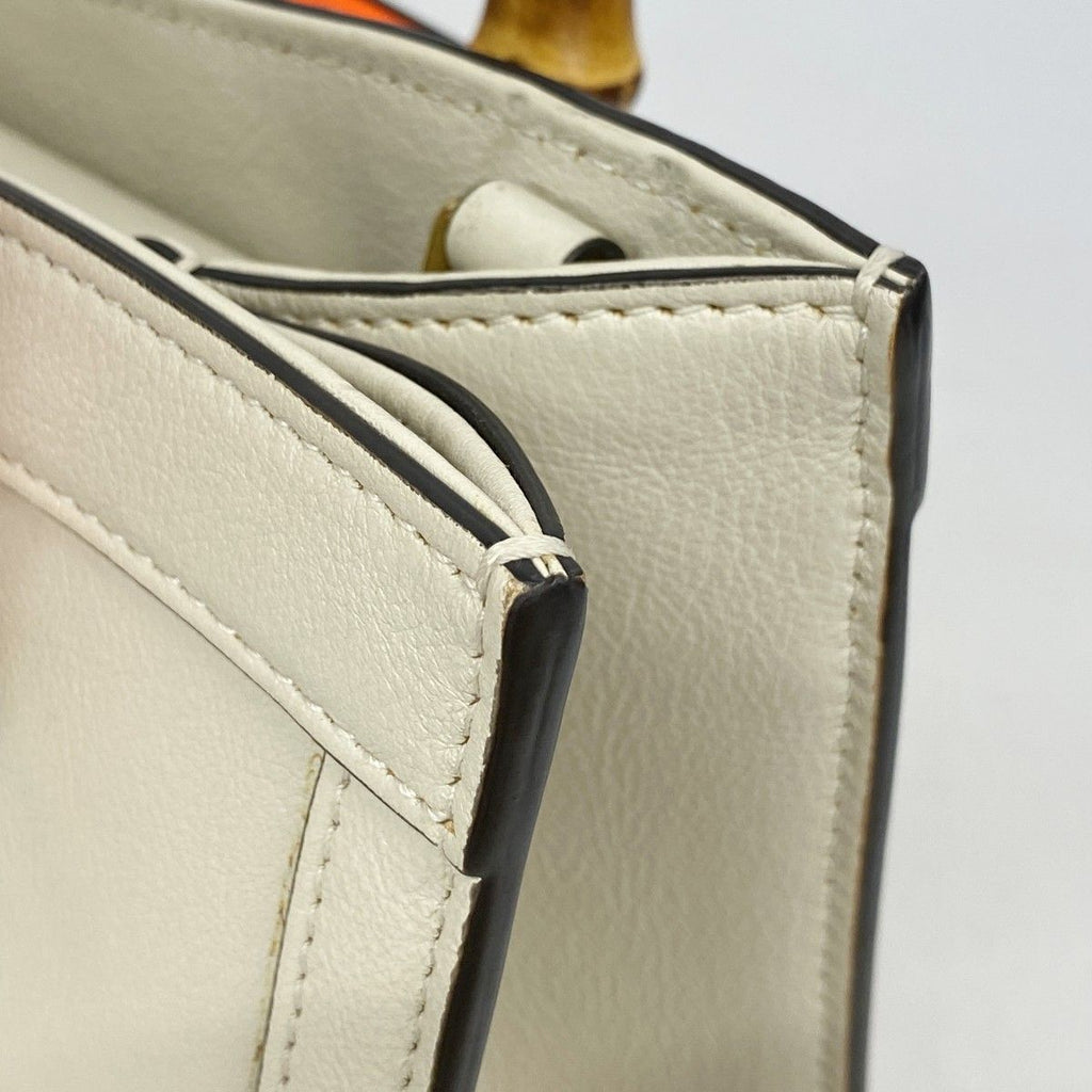 Gucci Handbag Bamboo Diana Leather Ivory Gold 2-Way — view 7