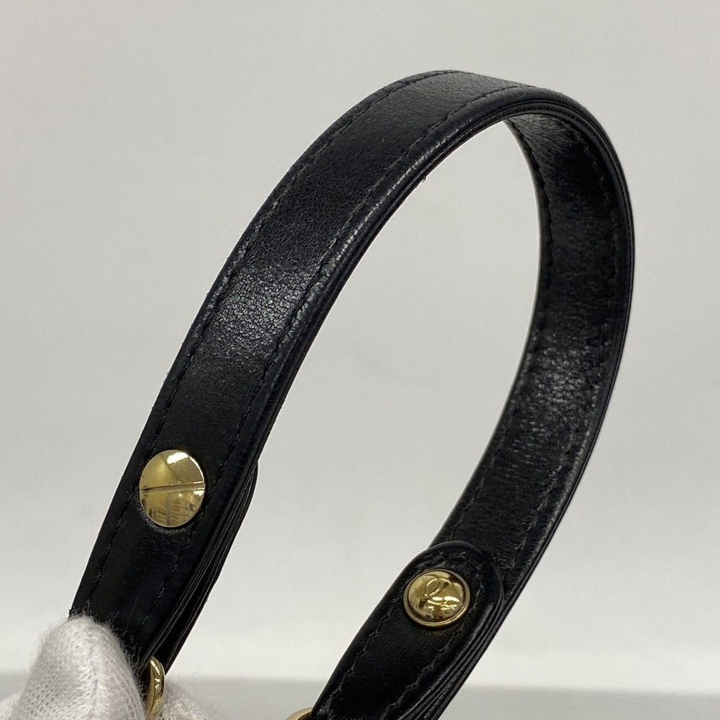 Chanel Shoulder Bag Quilted Lambskin Black Gold — view 9