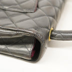 Chanel Handbag Quilted Lambskin Black Gold — view 7