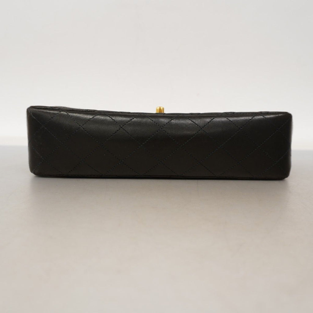 Chanel Handbag Quilted Lambskin Black Gold — view 3