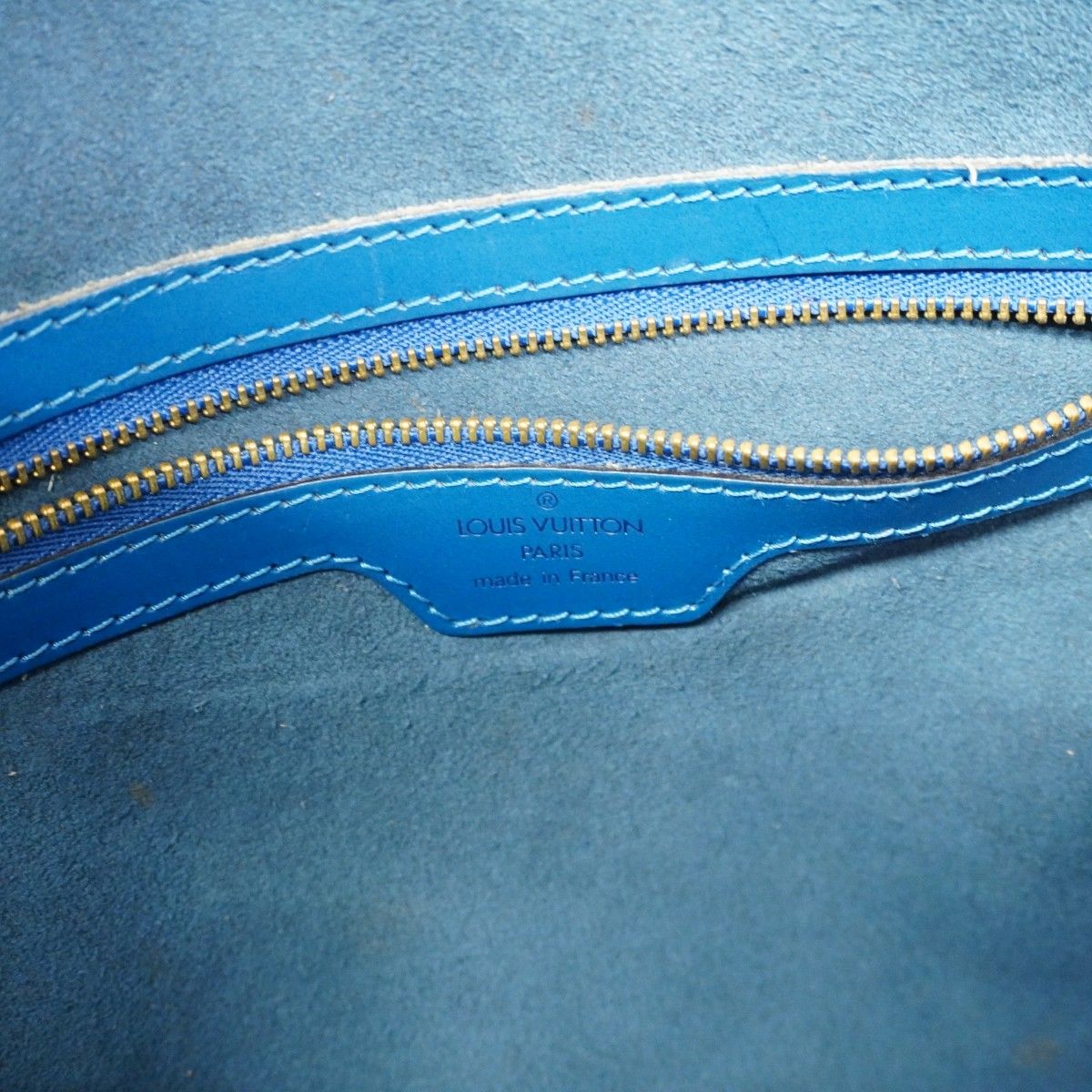 Louis Vuitton Tote Epi Lussac Blue — view 5