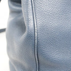 Gucci Handbag Bamboo Leather Blue Chien Panning Gold 2-Way — view 7