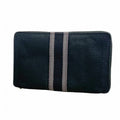 Hermes Wallet Fourre Tout GM Canvas Black Silver Tote