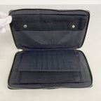 Hermes Wallet Fourre Tout GM Canvas Black Silver Tote — view 3