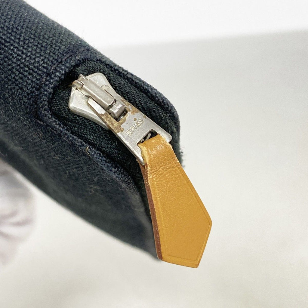 Hermes Wallet Fourre Tout GM Canvas Black Silver Tote — view 5