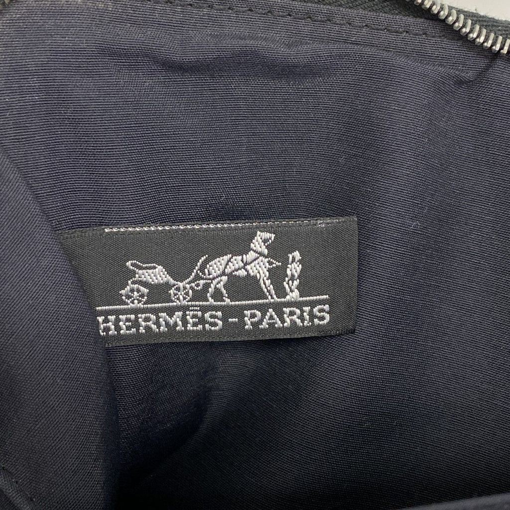 Hermes Wallet Fourre Tout GM Canvas Black Silver Tote — view 4