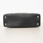 Chanel Handbag Quilted Caviar Leather Black Gold — view 3