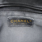Chanel Handbag Quilted Caviar Leather Black Gold — view 5