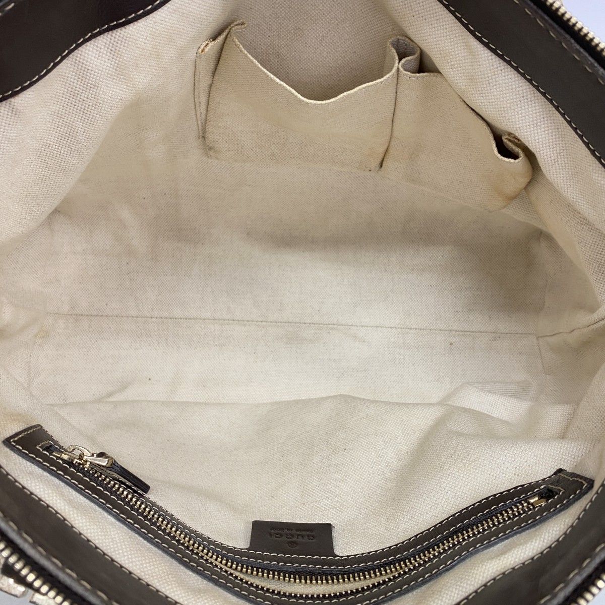 Gucci Tote GG Canvas bree Brown Gold — view 4