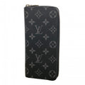 Louis Vuitton Wallet Monogram Eclipse Zippy Vertical Black