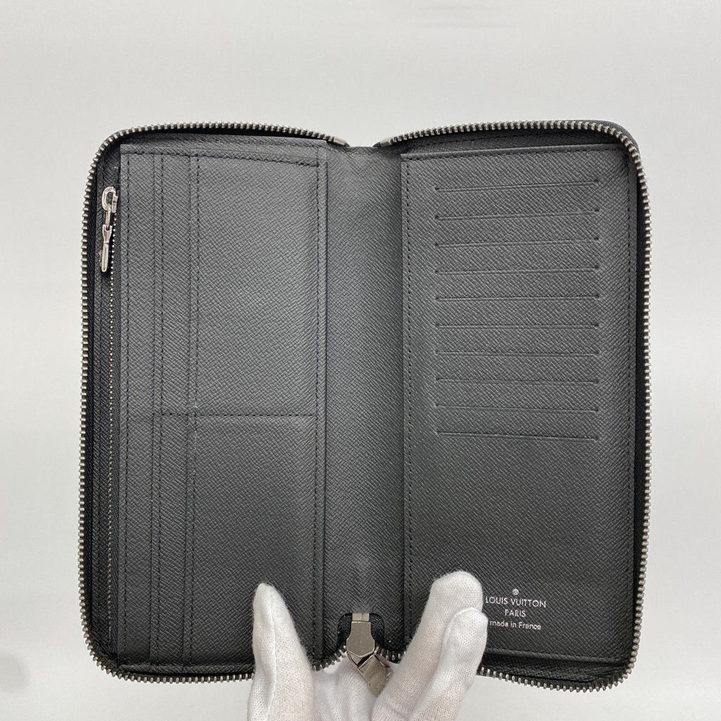 Louis Vuitton Wallet Monogram Eclipse Zippy Vertical Black — view 3