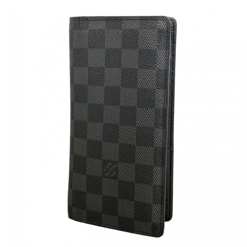 Louis Vuitton Wallet Damier Graphite Portefeuille Brazza Black