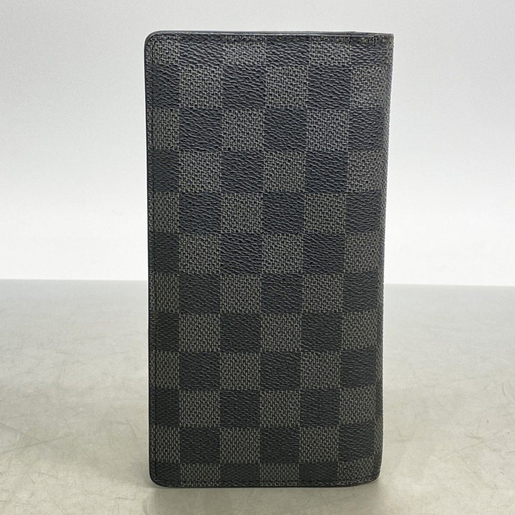 Louis Vuitton Wallet Damier Graphite Portefeuille Brazza Black — view 7