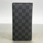 Louis Vuitton Wallet Damier Graphite Portefeuille Brazza Black — view 7
