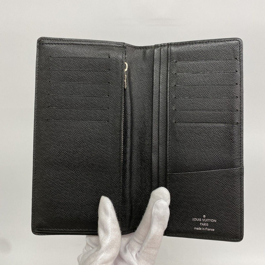 Louis Vuitton Wallet Damier Graphite Portefeuille Brazza Black — view 3