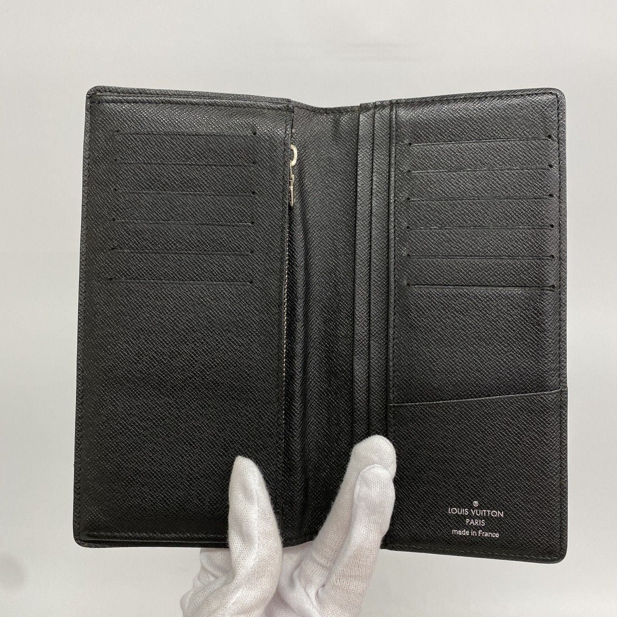Louis Vuitton Wallet Damier Graphite Portefeuille Brazza Black — view 3