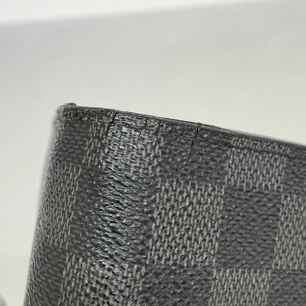Louis Vuitton Wallet Damier Graphite Portefeuille Brazza Black — view 5