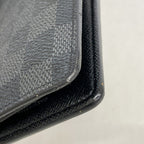 Louis Vuitton Wallet Damier Graphite Portefeuille Brazza Black — view 6