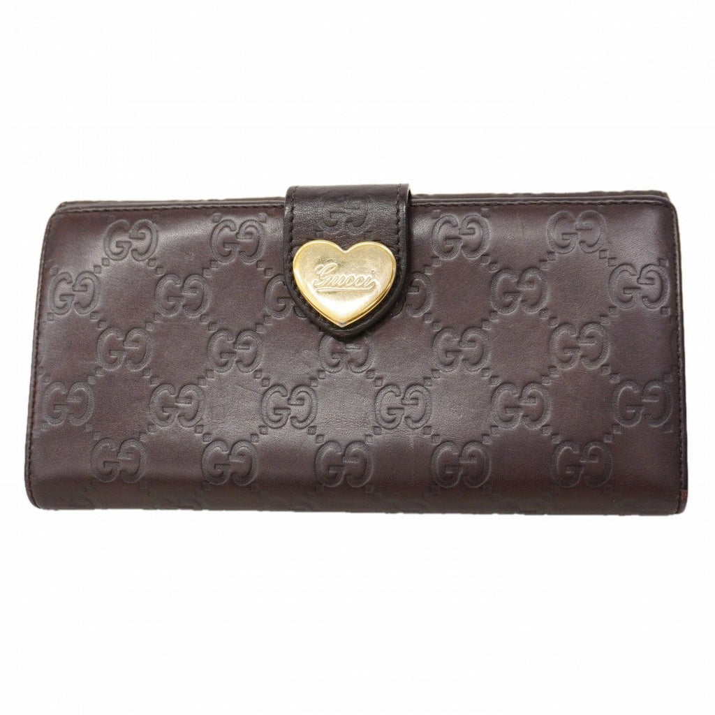 Gucci Wallet Guccissima Leather Brown Gold