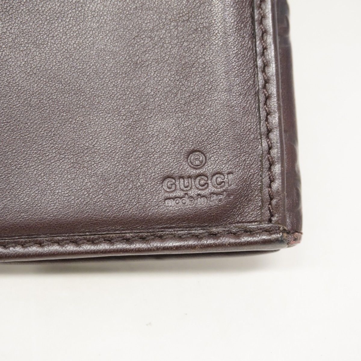 Gucci Wallet Guccissima Leather Brown Gold — view 4