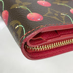 Louis Vuitton Wallet Monogram Cherry Compact Zip Brown — view 5