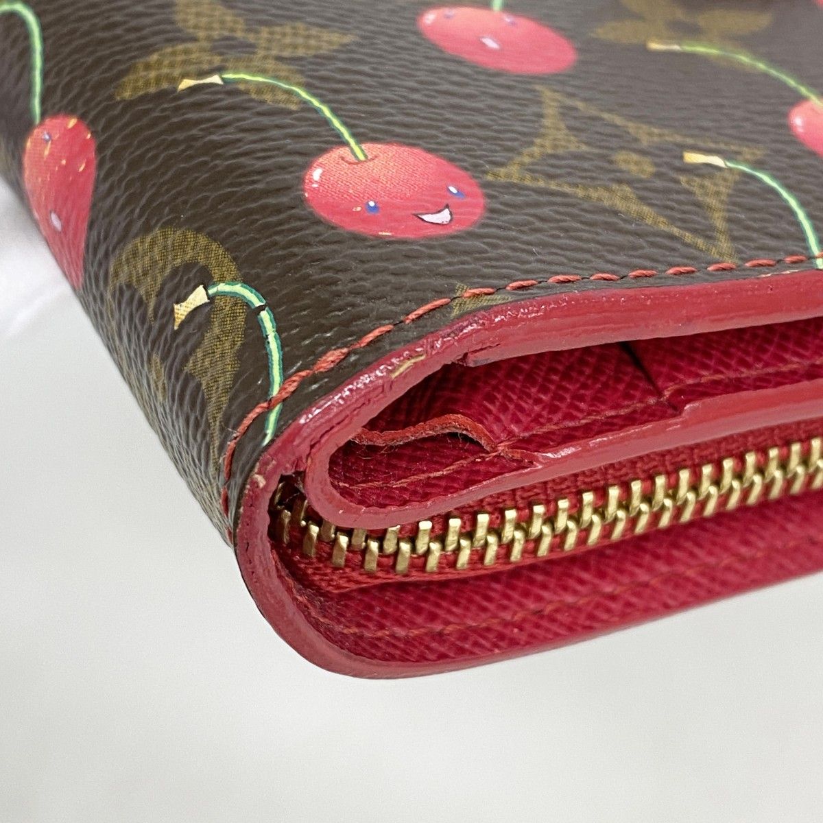 Louis Vuitton Wallet Monogram Cherry Compact Zip Brown — view 5