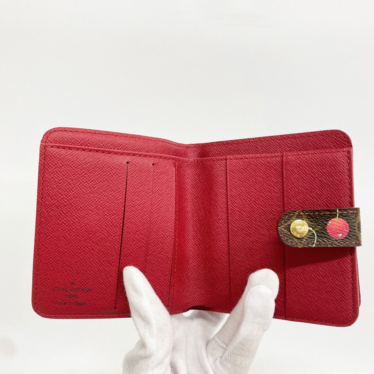 Louis Vuitton Wallet Monogram Cherry Compact Zip Brown — view 3