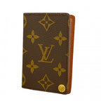 Louis Vuitton Card Case Monogram Holder Cles Depression Brown