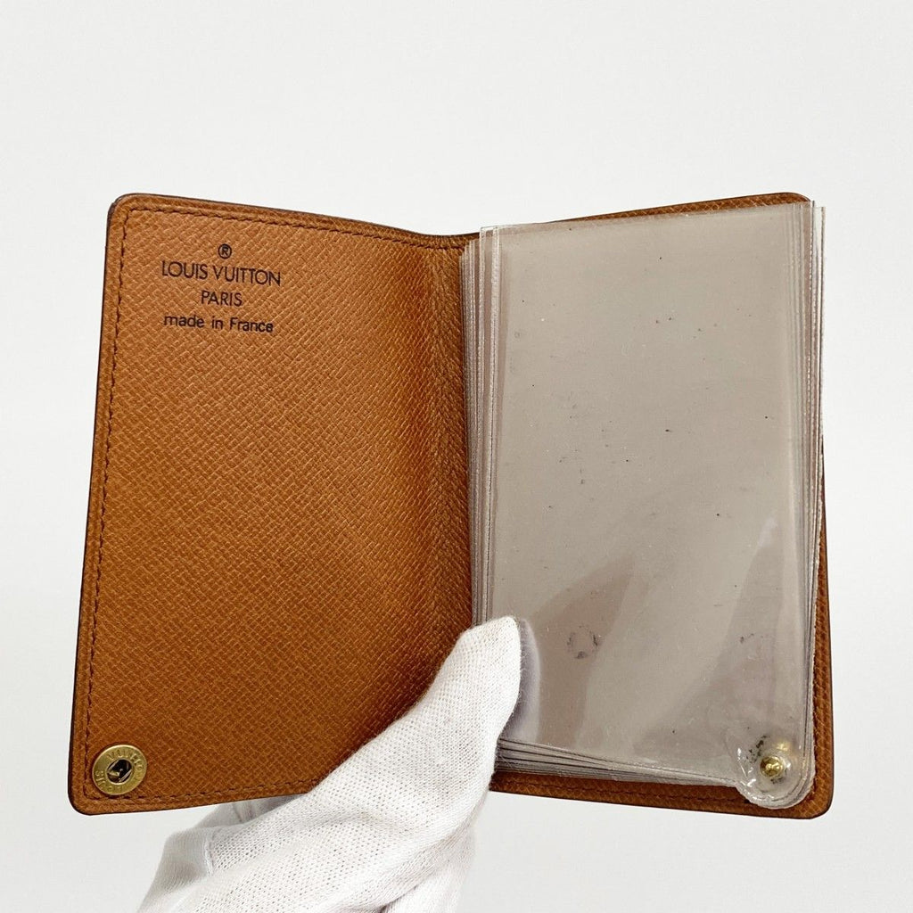 Louis Vuitton Card Case Monogram Holder Cles Depression Brown — view 3