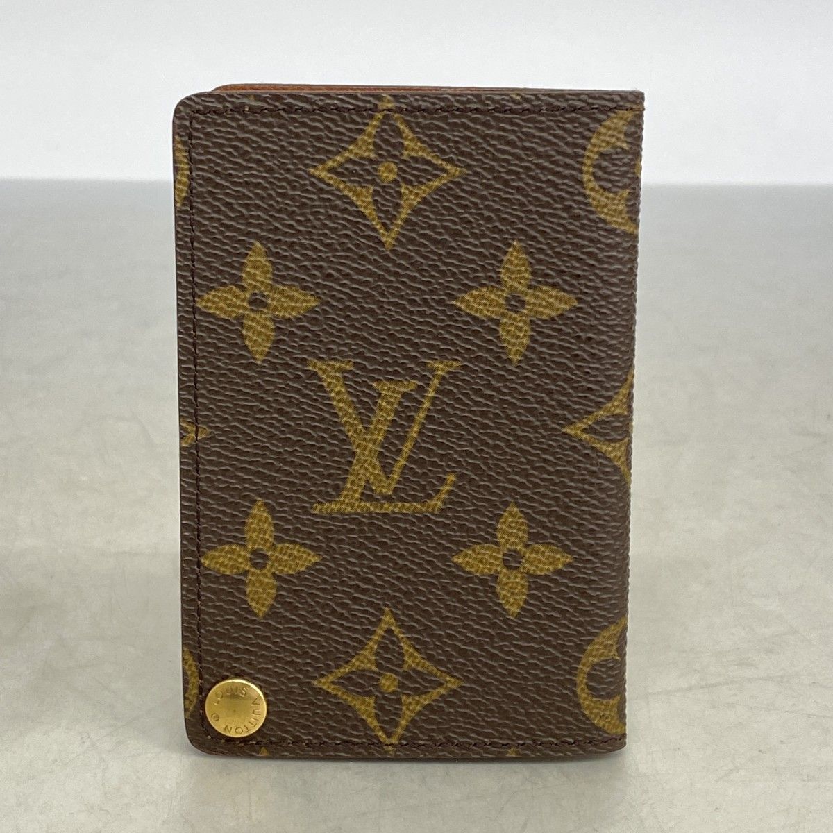 Louis Vuitton Card Case Monogram Holder Cles Depression Brown — view 7