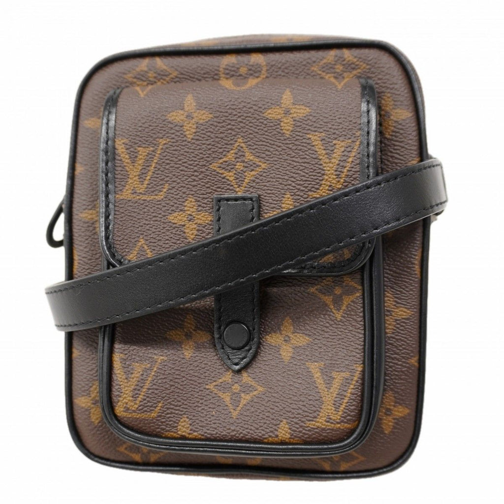 Louis Vuitton Shoulder Bag Monogram Macassar Christopher Wearable Wallet Brown