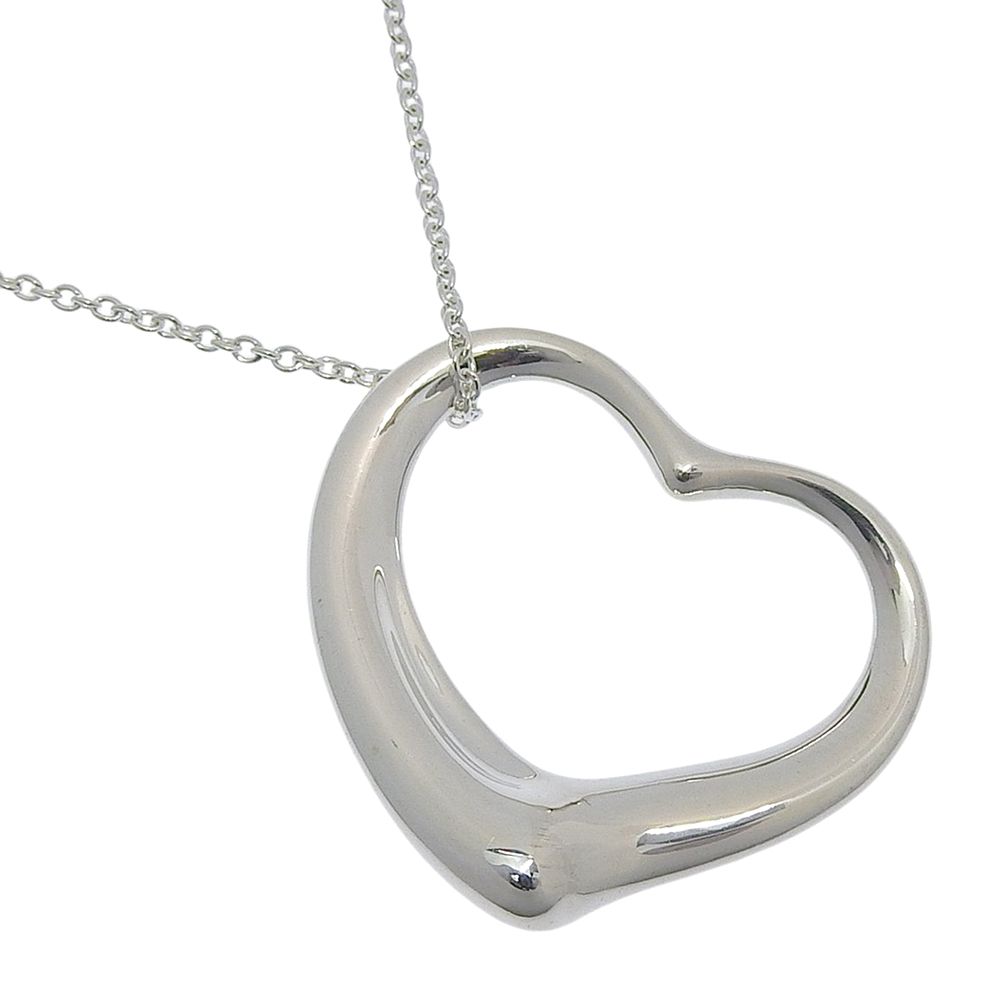 Tiffany & Co Open Heart Large Elsa Peretti 925 Sterling Silver Necklace