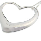 Tiffany & Co Open Heart Large Elsa Peretti 925 Sterling Silver Necklace — view 6