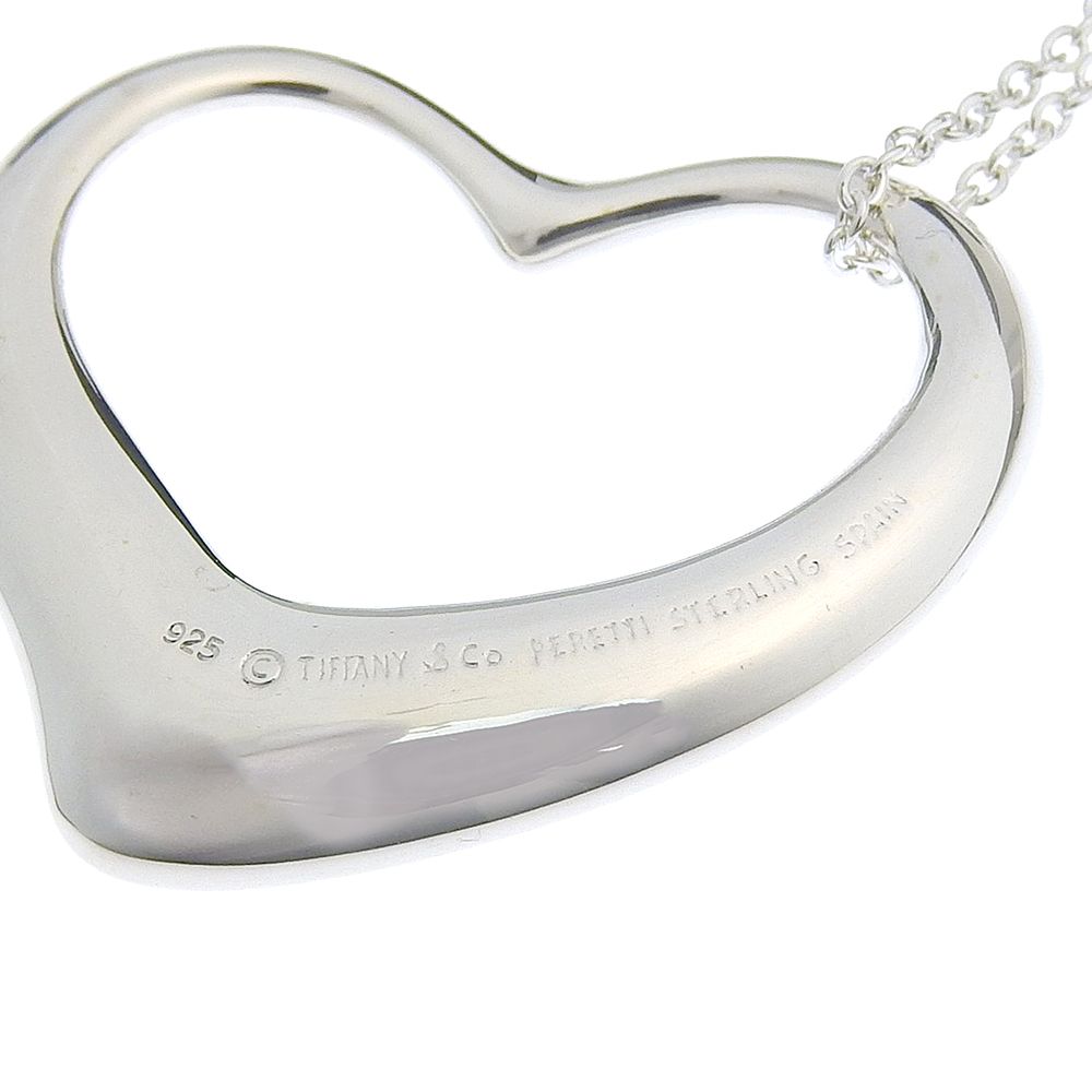 Tiffany & Co Open Heart Large Elsa Peretti 925 Sterling Silver Necklace — view 6