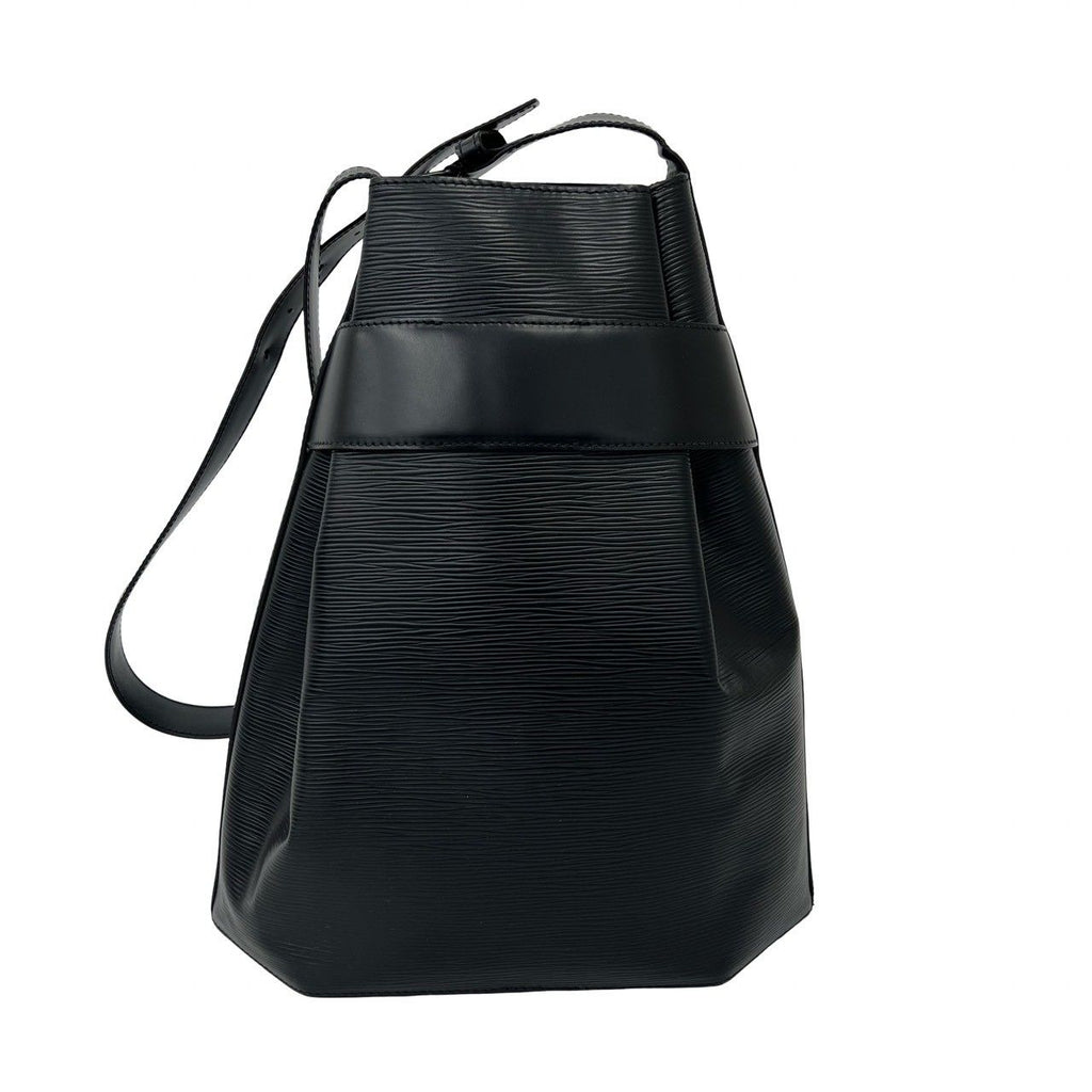 Louis Vuitton Vintage Sac GM Epi Leather Shoulder Bag Black Noir — view 3