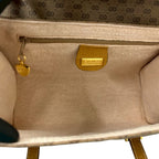 Gucci Vintage Micro GG Leather Handbag Mini Tote Brown — view 9