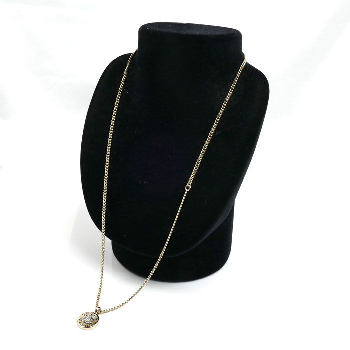 Chanel Rhinestone CC Logo Necklace 59 cm Second — view 5