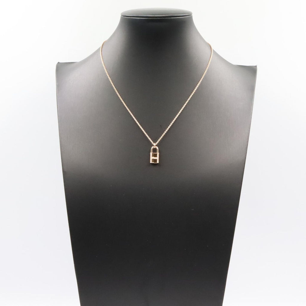 Hermes Necklace Amulet Cadena Diamond 00 37.5 39.5 cm 18k Pink Gold — view 6
