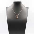 Hermes Necklace Amulet Cadena Diamond 00 37.5 39.5 cm 18k Pink Gold — view 6