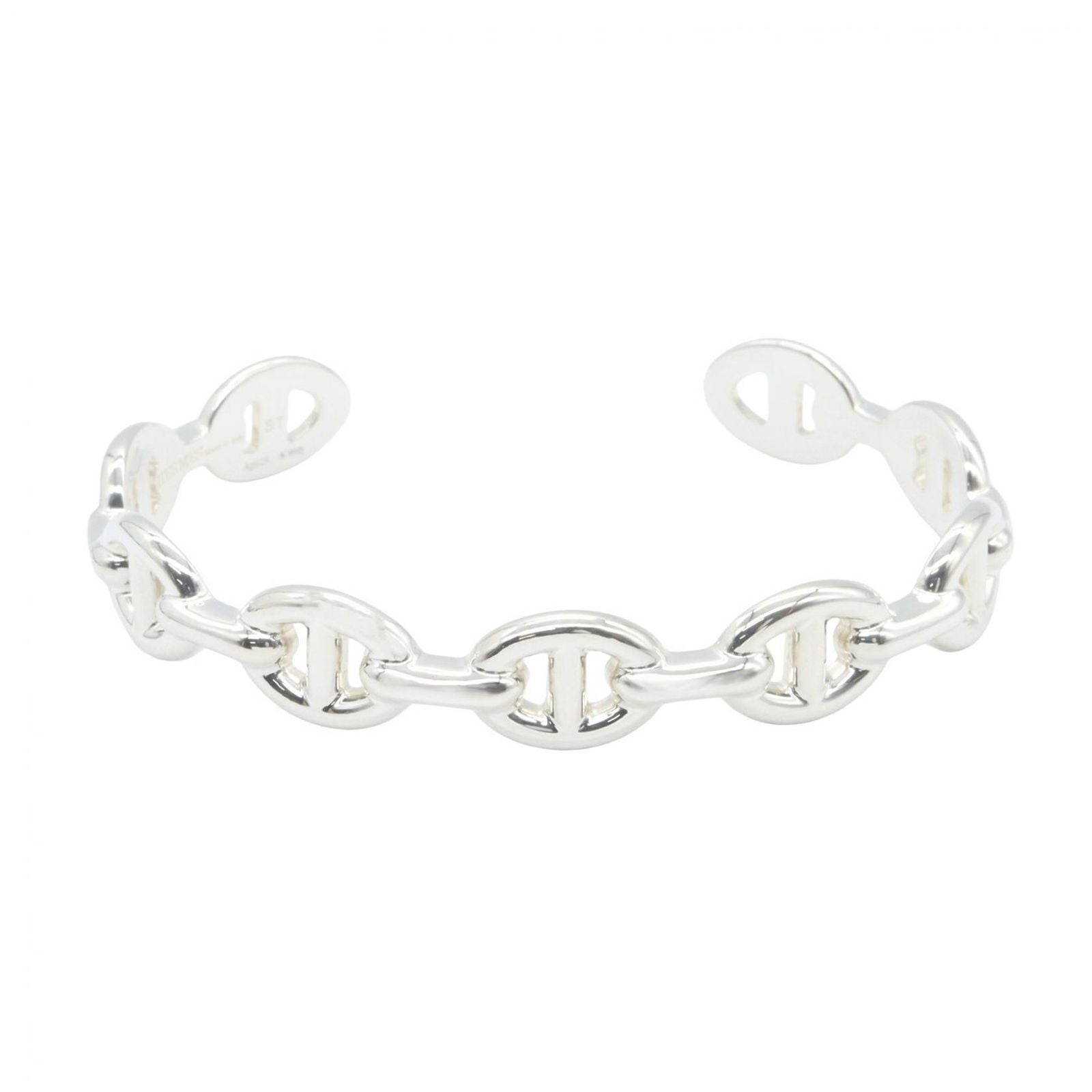 Hermes Bracelet Chaine D'ancre Bangle 16 cm 925 Sterling Silver