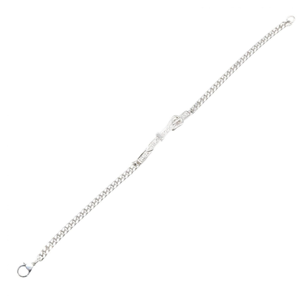 Hermes Bracelet Etriviere Gourmette 17 cm 18k White Gold Diamond — view 3