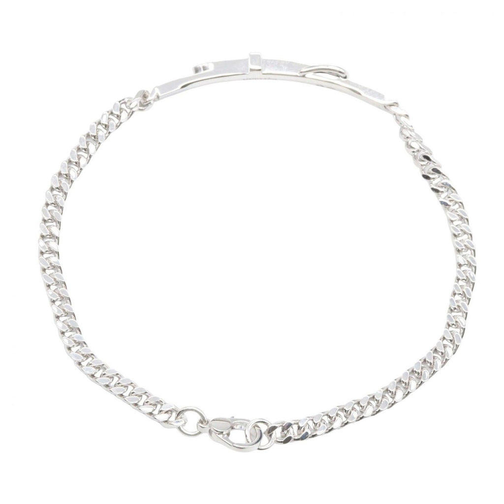 Hermes Bracelet Etriviere Gourmette 17 cm 18k White Gold Diamond — view 2