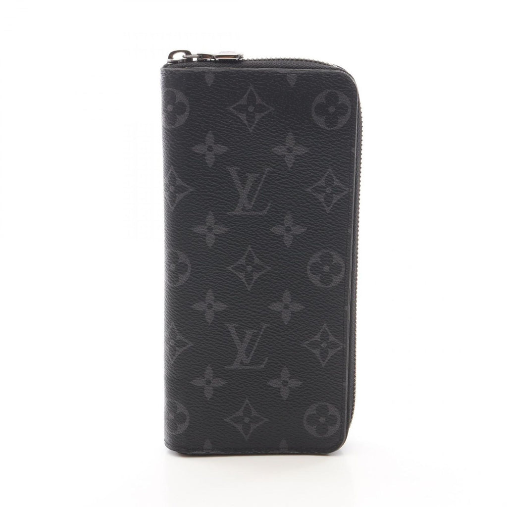Louis Vuitton Round Wallet Zippy Vertical Monogram Eclipse Canvas