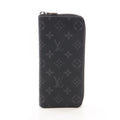 Louis Vuitton Round Wallet Zippy Vertical Monogram Eclipse Canvas