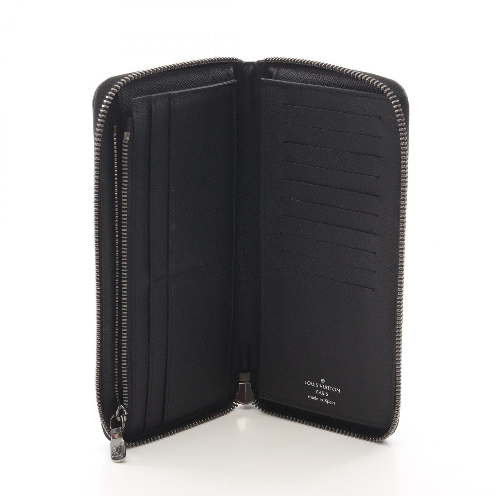 Louis Vuitton Round Wallet Zippy Vertical Monogram Eclipse Canvas — view 3
